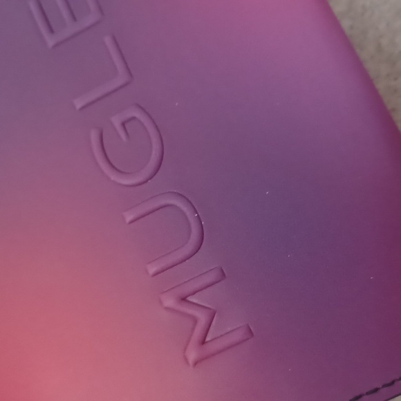 NWOT Mugler Purple Ombre Zipper Pouch - Picture 3 of 6